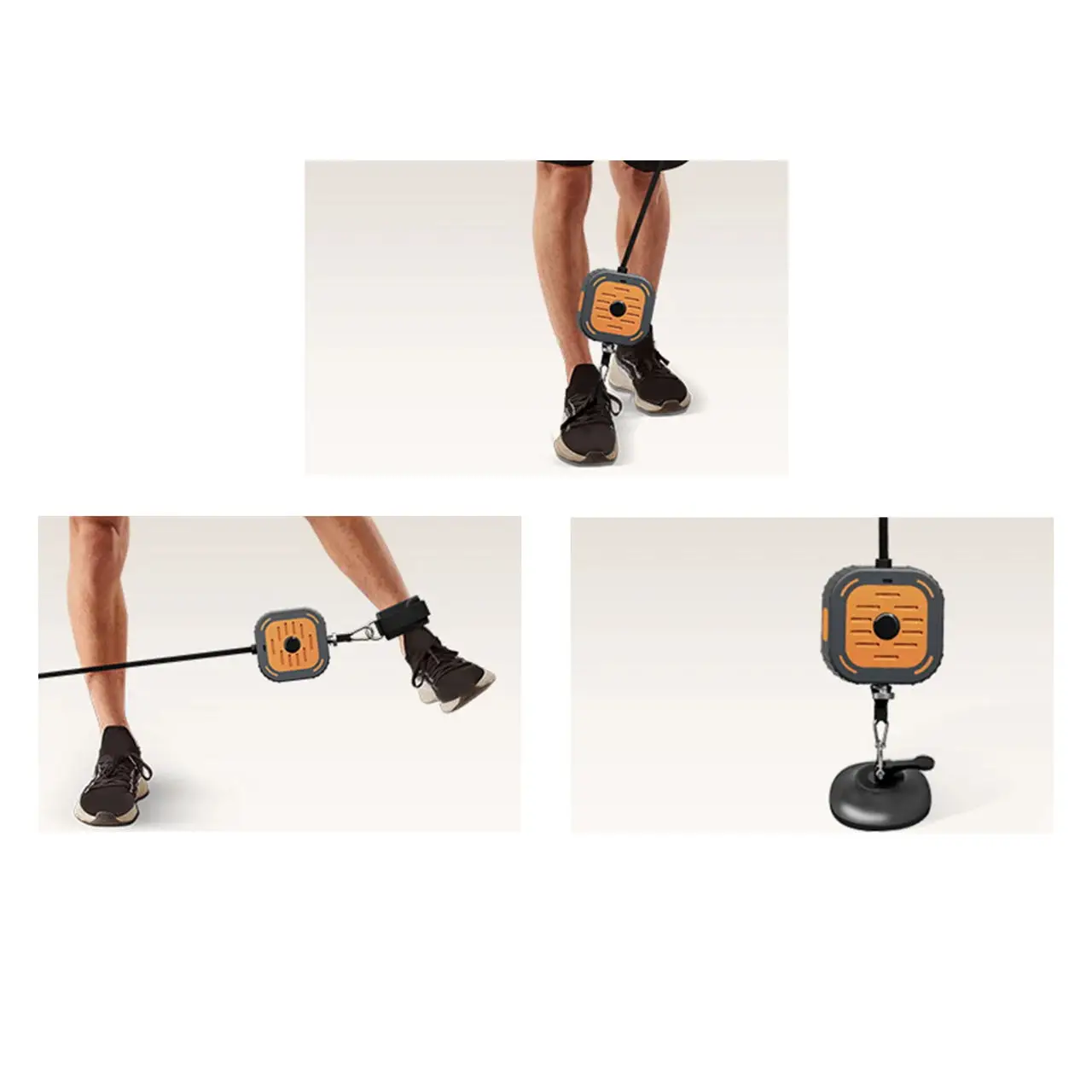 Multifunctional Fitness Equipment Resistance Machine Comfortable Grip Cable Machine Portable Strength Training for Home Gym