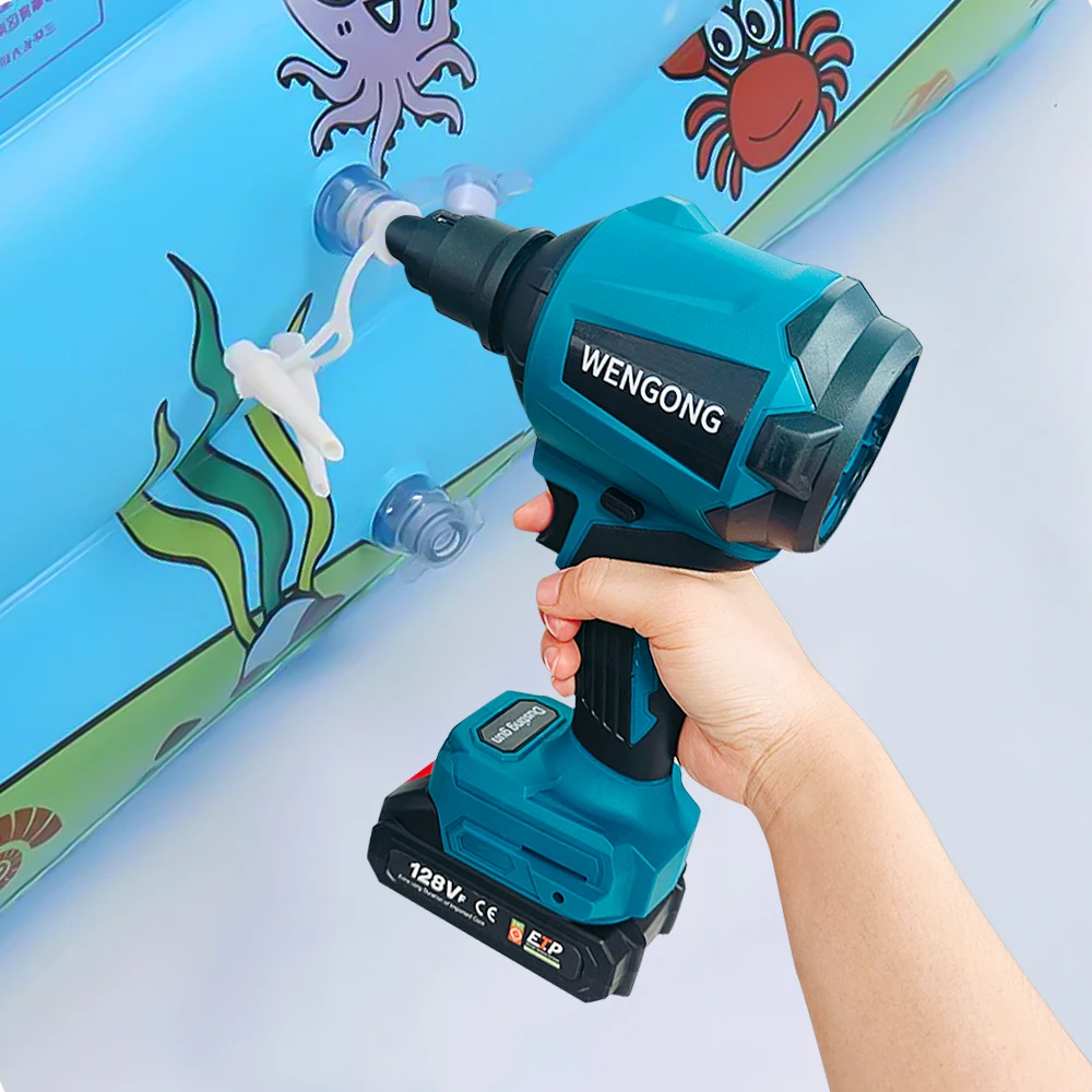 Imagem -06 - Ventilador de ar sem Fio Inflator Elétrico Vácuo Espanador ar Comprimido Multifuncional Recarregável Ventilador para Makita 18v Bateria 18v