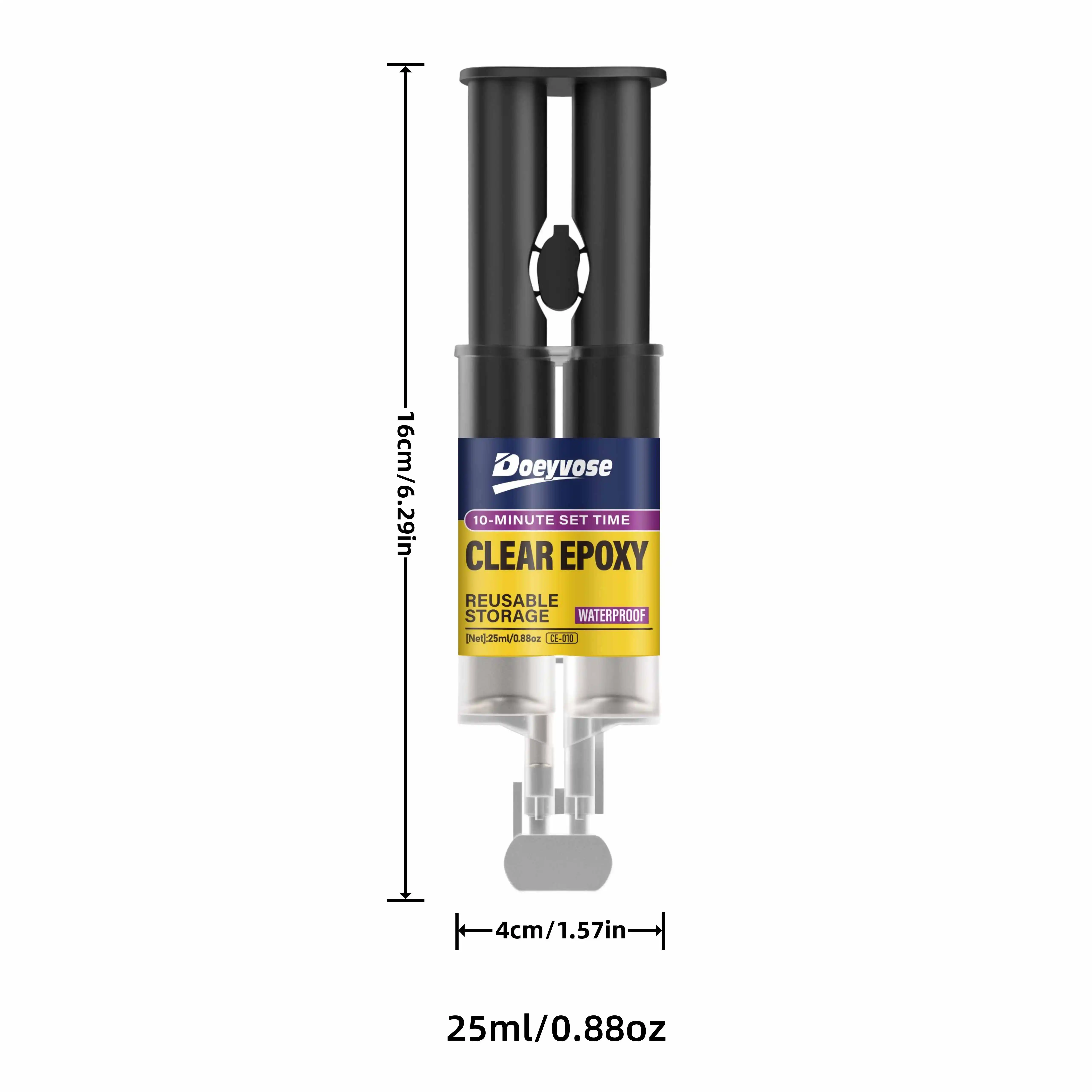 25ML Transparent Two-Part Epoxy Glue Clear Crack Hole Repair Paste