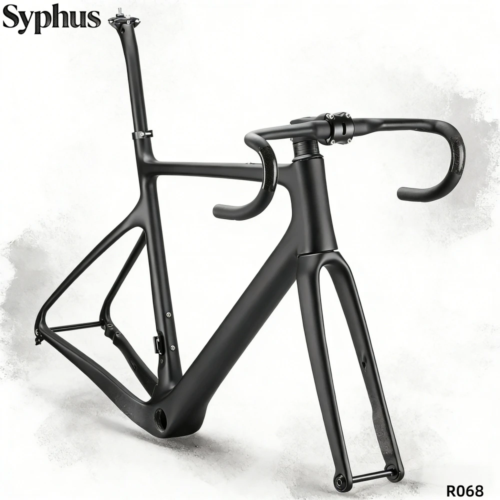 

Syphus 700C Disc Brake Internal Cable Carbon Fiber Road Bike Frame BB386 Carbon Frame Road Bike Carbon Frame Aero