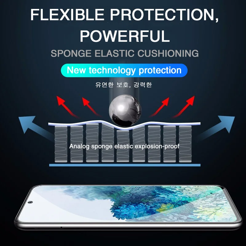 Protecteur d'écran, Film Hydrogel, couverture complète, pour Samsung Galaxy A50 A51 A52 A53 A70 A71 A72 A73 A12 A21S A52S A33 A54 A20 A40, 4 pièces