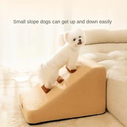 Dog Stairs Ramp Indoor Use Outdoor Sturdy Comfortable Washable Machine Cover Anti Slip High Density Sponge Dog Climbing Ladder