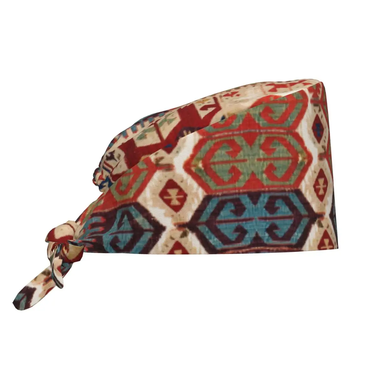 Aksaray Tribal Antique Turkish Kilim Scrubs Cap Hats Men Women Operating Room Cap Nursing Cap Lab Works Hat