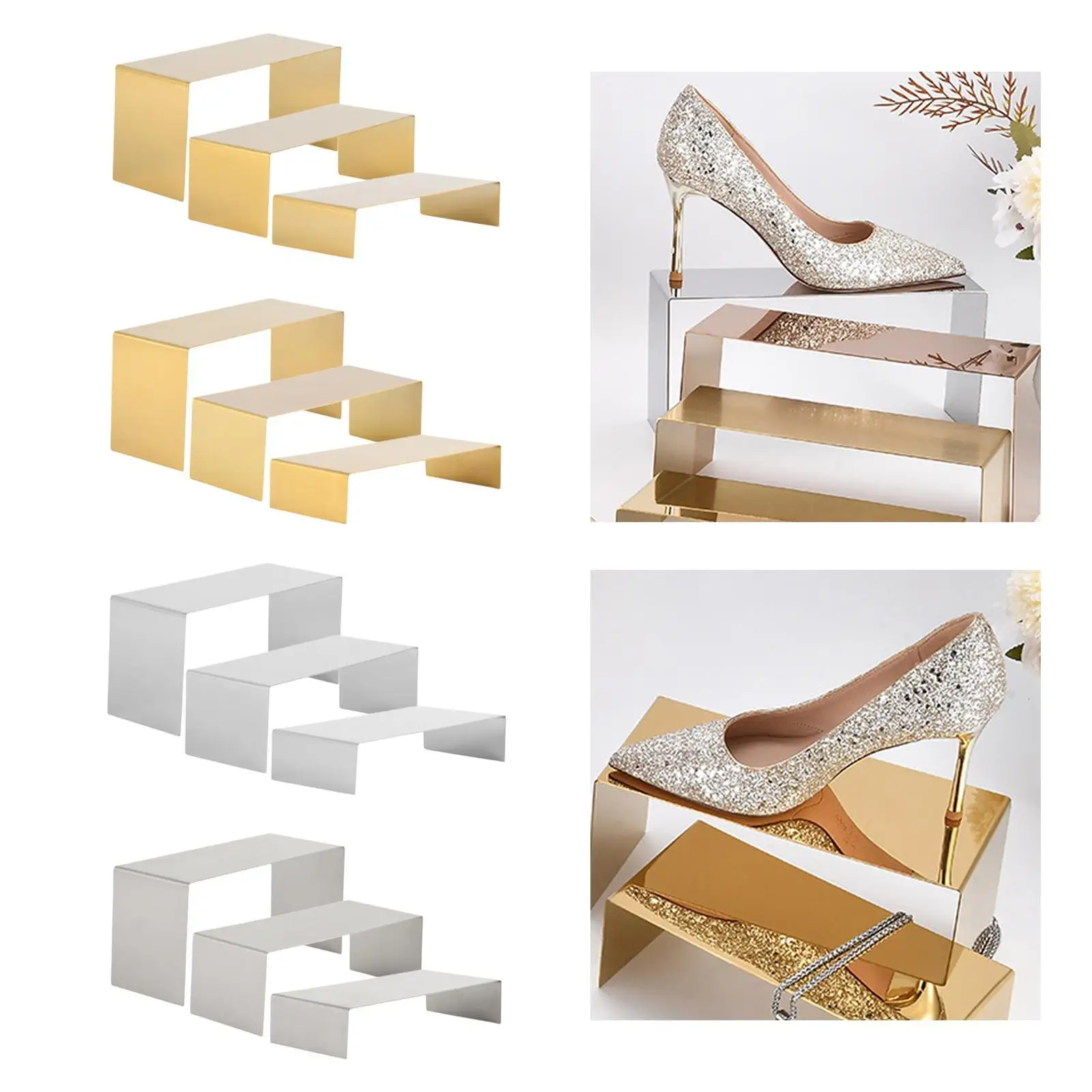 3 Stück Riser Display Ständer Schmuck Display Riser für Parfüm Schuh Schmuck
