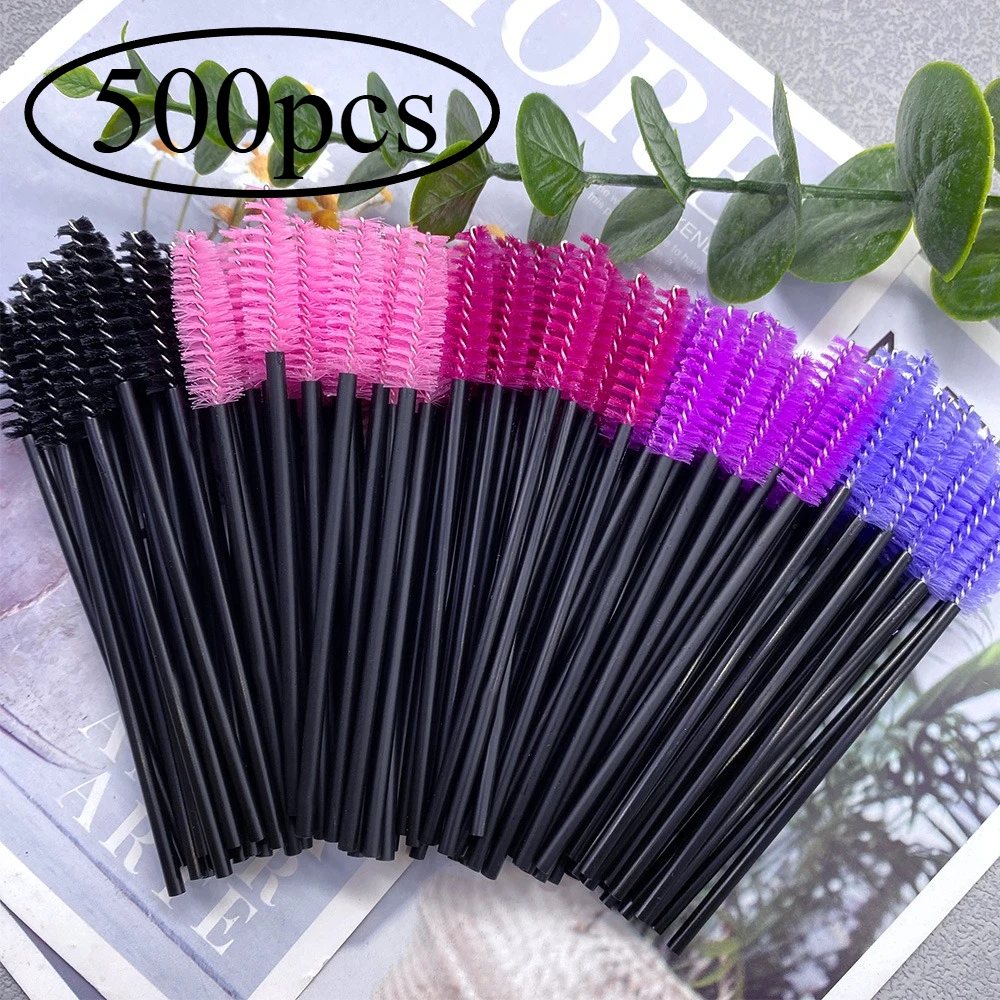 500 Stuks Wimper Borstels Wegwerp Wimpers Extension Brush Make-Up Tool Voor Mascara Wands Applicator Spoolers Gereedschap Groothandelaar