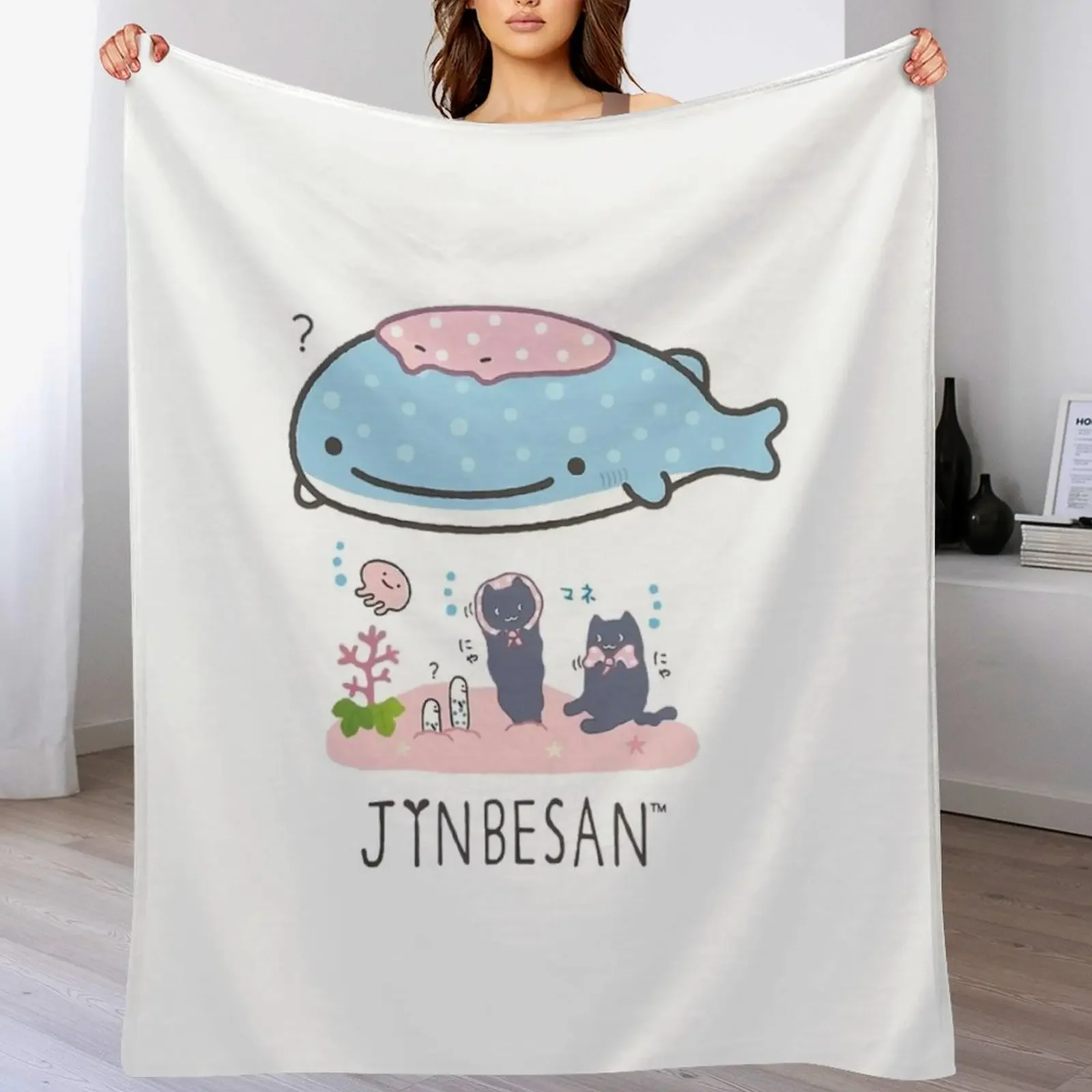 Jinbesan Group Pose Throw Blanket Loose For Sofa Thin Blankets