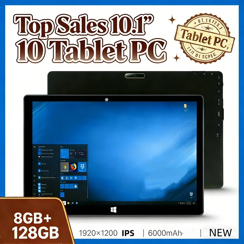 10.1'' Windows 10 Sales T10 Tablet PC RAM 8GB RAM 128GB ROM AR10 Dual Camera 1920*1080 IPS WIFI Quad Core