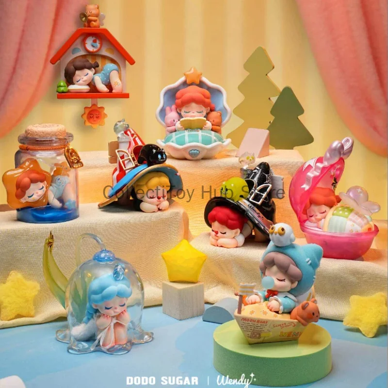 DODOSUGAR Blind Box Wendy Follow The Moon Cute Trendy Art Toy Desktop Ornament Home Decoration Collectible Gift For Women