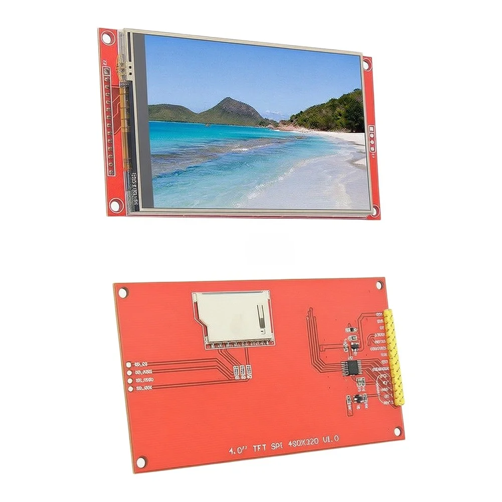 4.0 Inch TFT Touch Display 480x320 Resolution with For SPI Interface and For SD Card Slot for Academic for lab Experiments