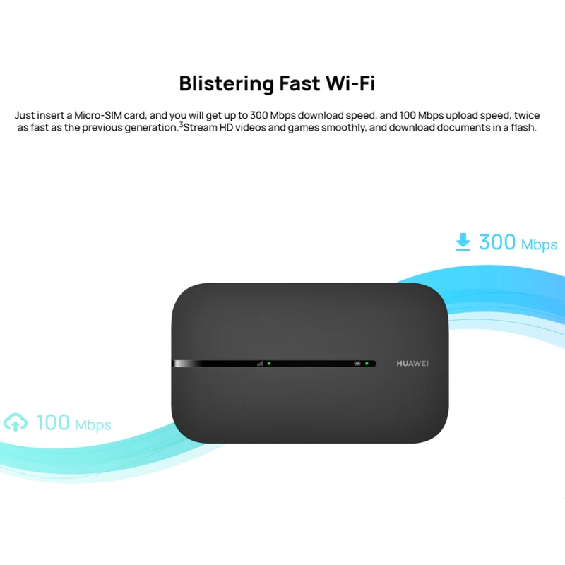 화웨이 E5783B-230 4G LTE 와이파이 라우터 무선 휴대용 모뎀, 야외 핫스팟, 300Mbps 포켓 MiFi SIM 카드 슬롯 리피터, 1500mAh