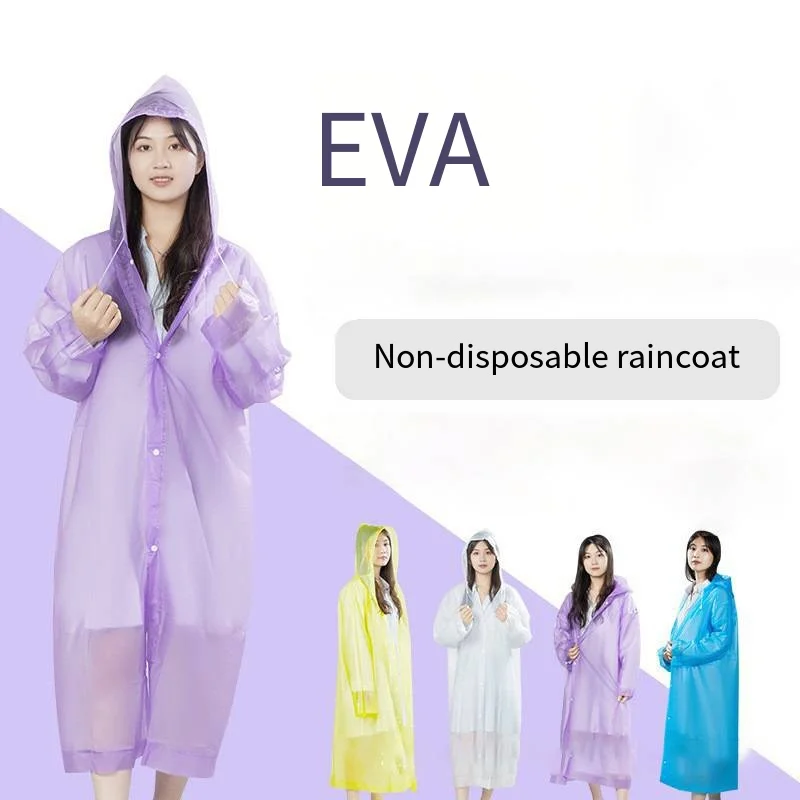 Disposable Adult Raincoat Long Full Body Transparent Thickened Rainproof Outdoor Adult Portable Raincoat Waterproof Poncho