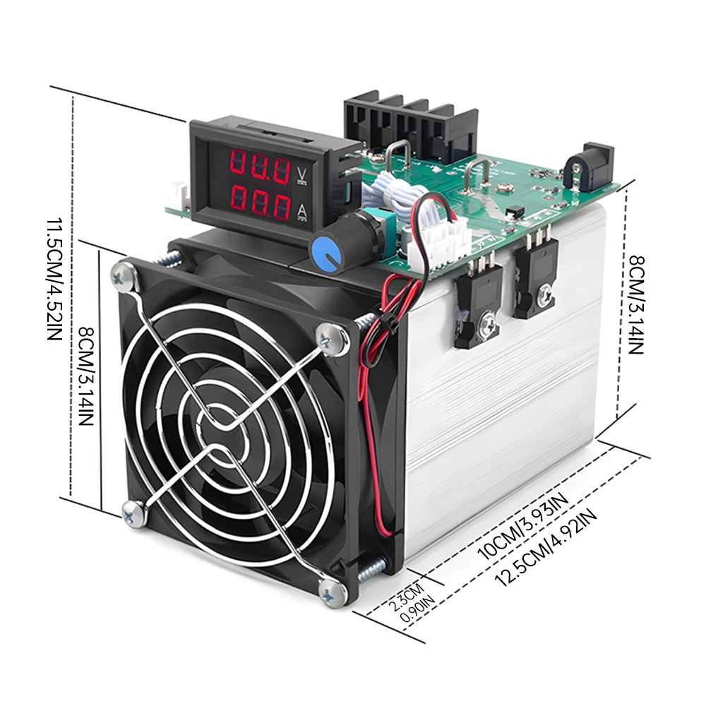 Obciążenie cyfrowy Tester baterii 250W DC12V 0-20A obciążenie moduł Test starzenia Test pojemności akumulatora o stałym prądzie