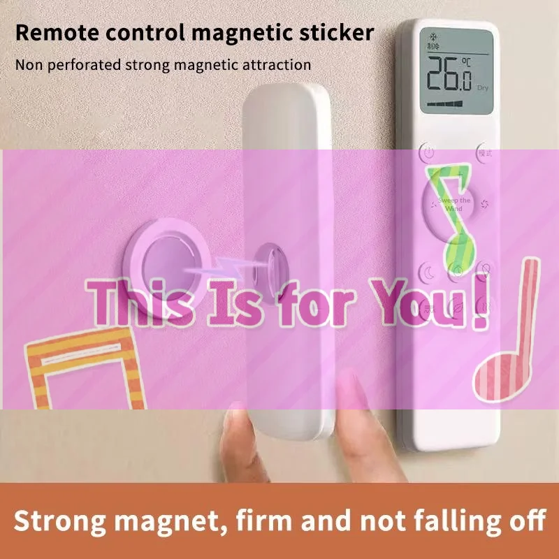 Remote Control Magnetic Tape TV Air Conditioning Remote Control Wall Fixed Storage No Drilling Wall Mounted Strong Magnetic Hook