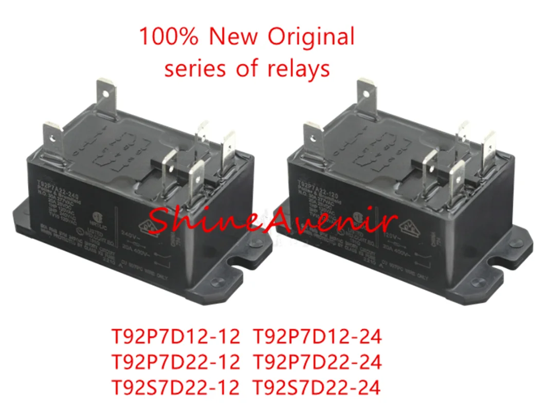 15pcs T92P7D12-12  T92P7D12-24  T92P7D22-12  T92P7D22-24  T92S7D22-12  T92S7D22-24  100% original relay