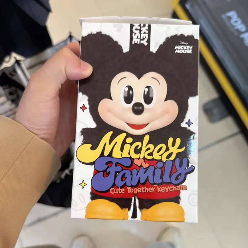 

Disney Mickey Family Blind Box Together Keychain Series Anime Peripheral Mickey Minnie Donald Duck Chip & Dale Children Gift