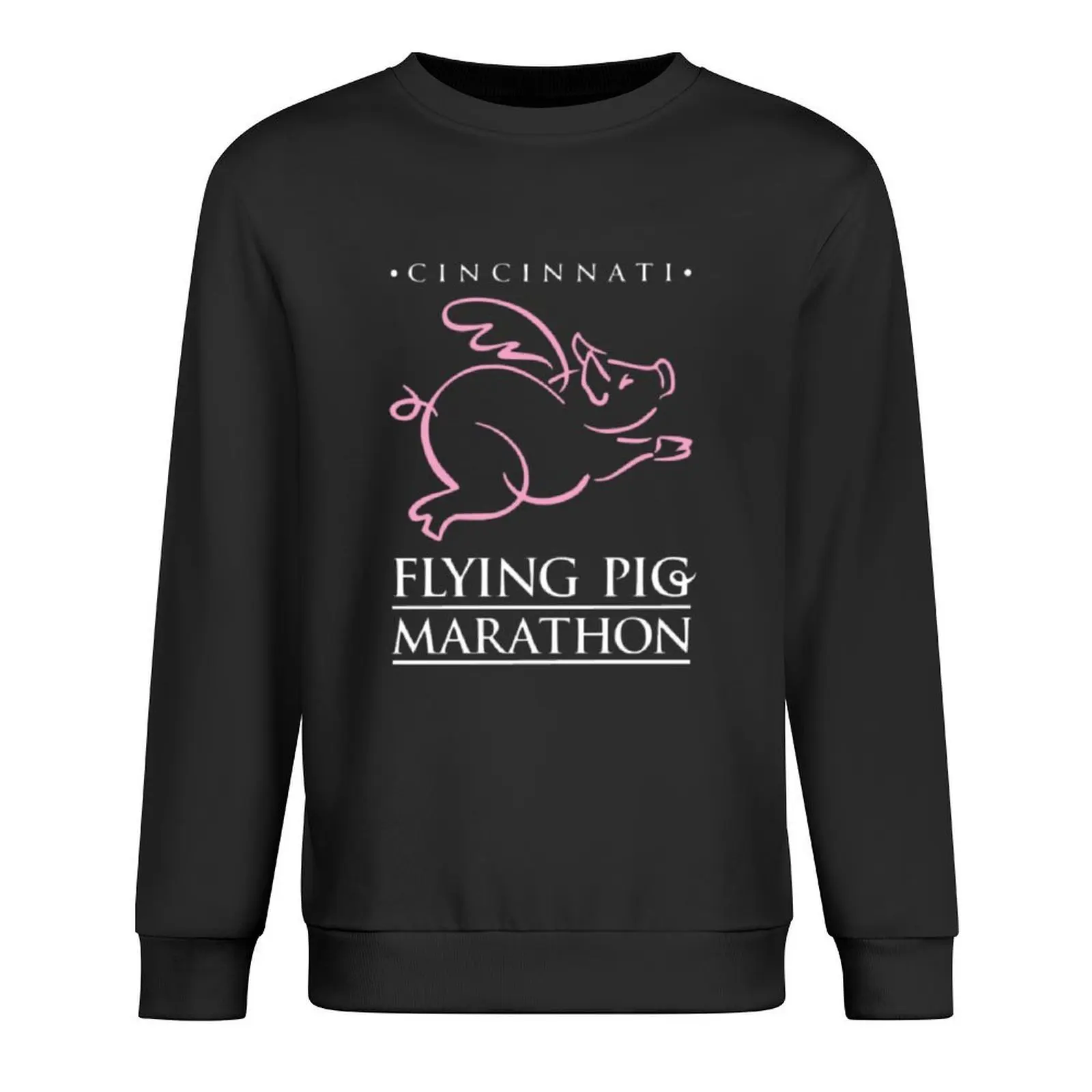 

Flying Pig Marathon Pullover men's clothes autumn mens clothes tracksuits new sweatshirt