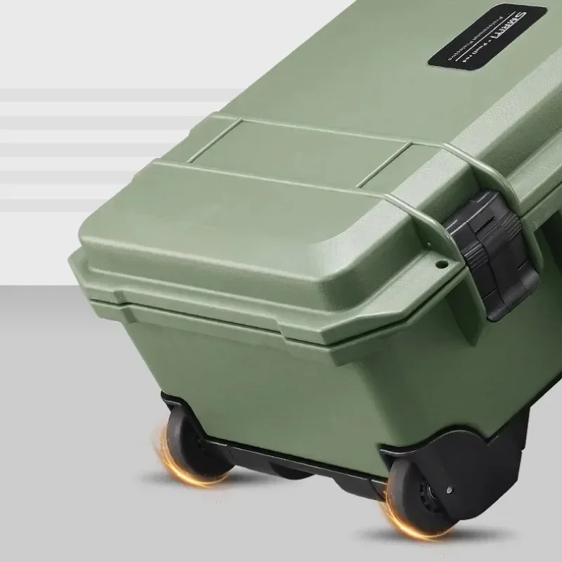 Multifunctional Plastic Tool Box Photographic Equipment Safety Protection Professional Outdoor Carrying Draw-bar Storage Case