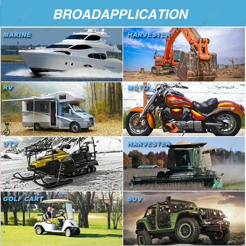 Imagen 2 del producto Antena de Radio marina Universal AM/FM para carrito de Golf ATV UTV RV camión excavadora Tractor RVR yate señal Flexible impermeable