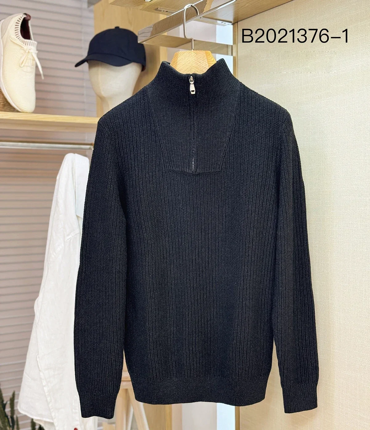 

BILLIONAIRE SIJITONGDA Sweater Cashmere Men's 2025 New Warm Knitting Zipper Elasticity Comfortable High Quality Big Size M-4XL