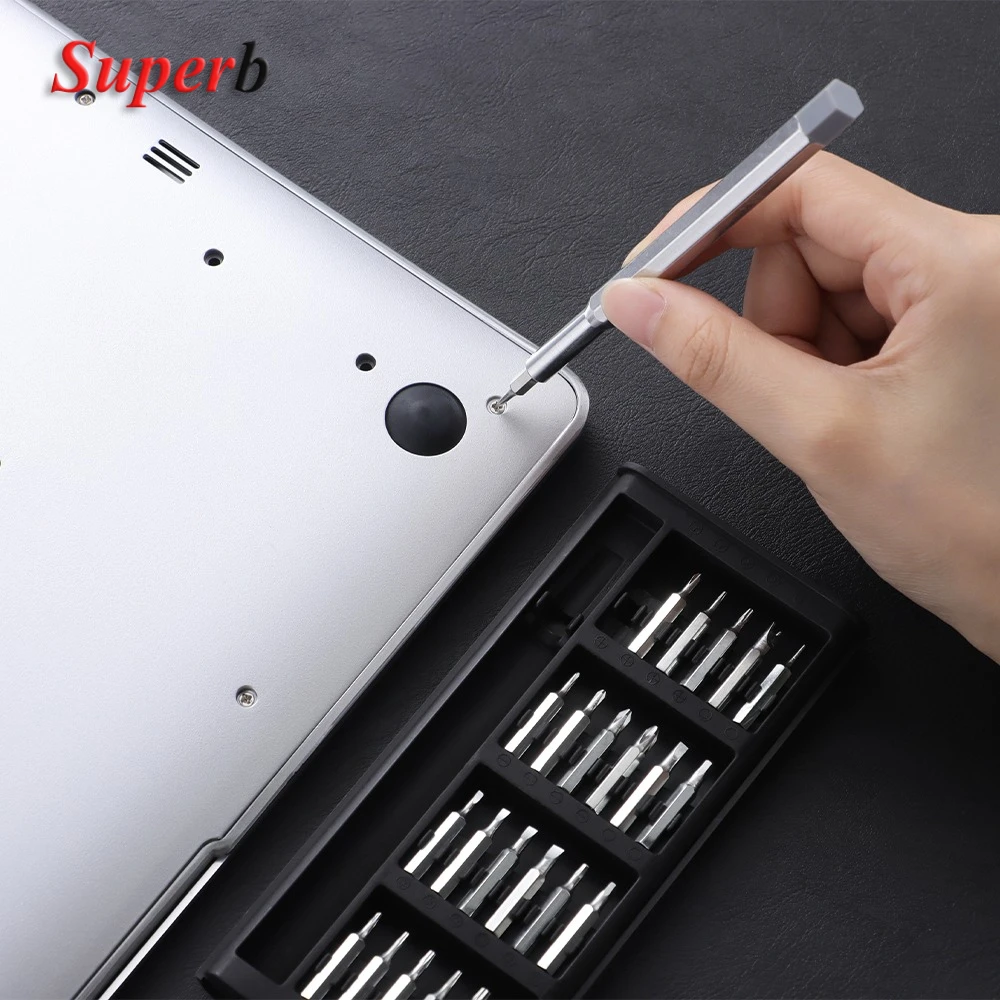 مجموعة مفك براغي دقيقة 25 في 1 مجموعة مفكات جيب صغيرة مفك براغي مغناطيسي للهاتف والكمبيوتر الشخصي ونظارات الكاميرا