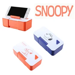 Snoopy Lunch Box per bambini semplice microonde plastica Crisper creativo porta cellulare scatola di immagazzinaggio regalo per bambini