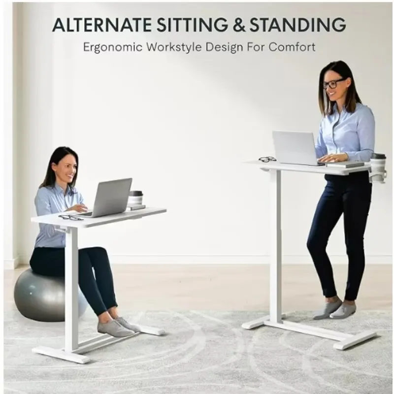 عجلات طاولة بجانب السرير معدنية قابلة للتعديل تعمل بالهواء المضغوط لتناول الطعام في المستشفى والمدرسة والسوبر ماركت وغرفة النوم والصالة الرياضية #6