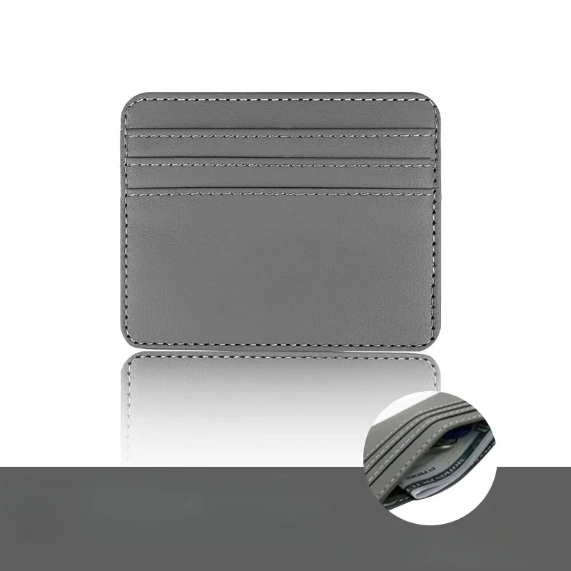 Man Purses Ultra Thin Mini Business Bank Credit Card Holder Wallet Simple Black Women Small Coin Cards Cover Pouch Case Bag 01 - Image 6