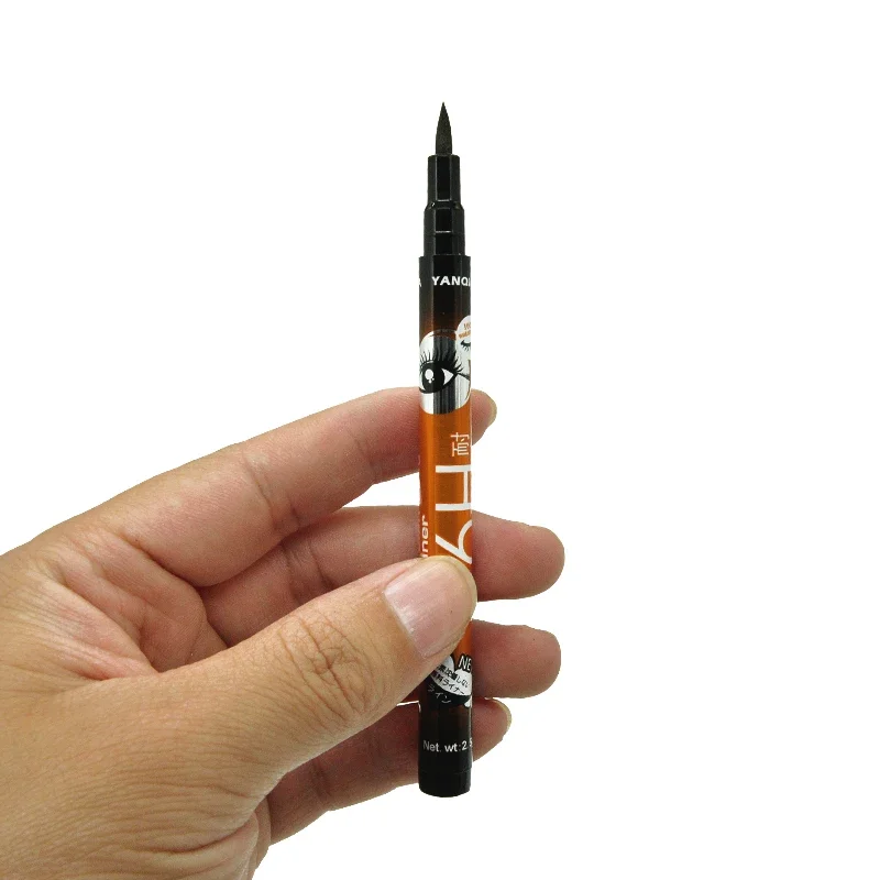 黒液体アイライナー防水アイライナーペンシル 36H 長期的な液体アイライナーペン速乾性ブルーミングなし化粧品ツール