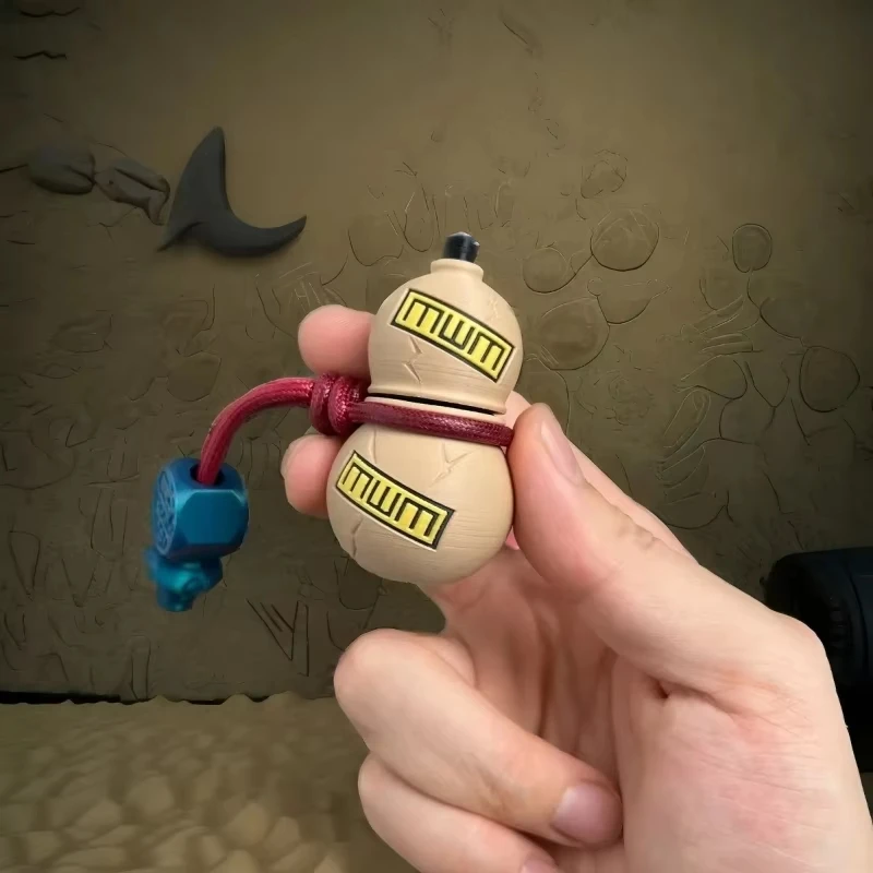 EDC Kalebas Fidget Spinner Push Slider Magnetische Levitatie Angst Stress Relief Speelgoed Knop Decompressie Draaien Vingertop Gyro