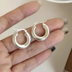 Sam Panda 925 Sterling Silver Round Gold Earrings For Women Girl Sexy Fashion Trendy Jewelry Gift Party Wedding pendientes