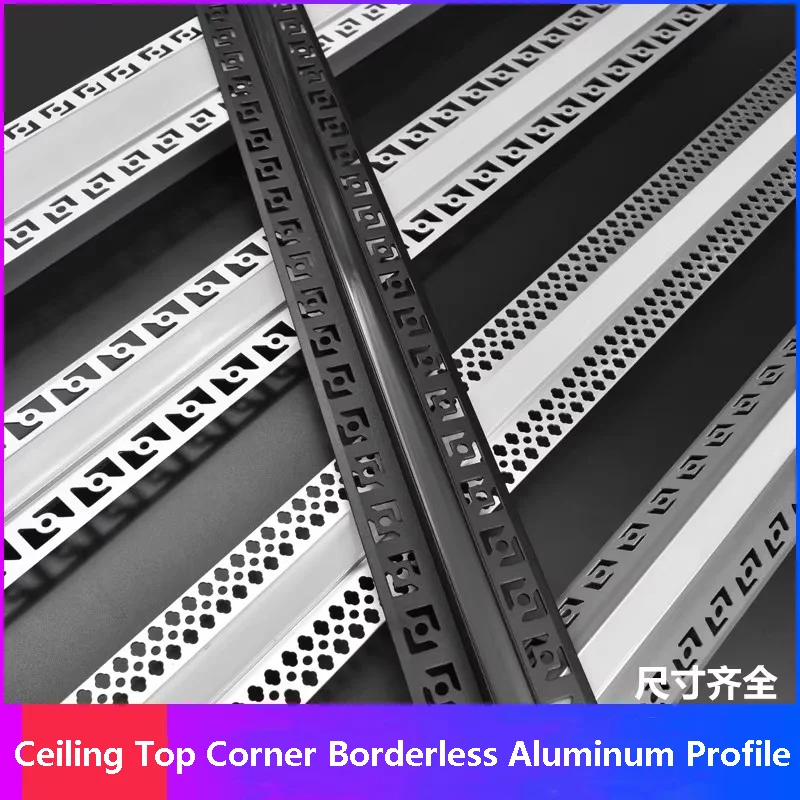 السقف العلوي الزاوية بلا حدود الألومنيوم الشخصي PC قناة منتشرة غرفة المعيشة راحة السقف الجبس دريوال الصلب قطاع الضوء #1