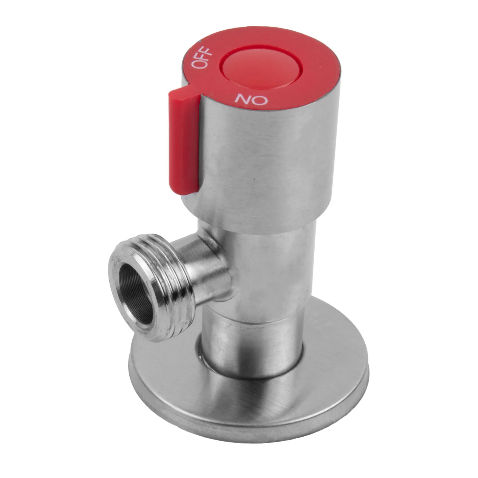 Cabezales de ducha de acero inoxidable, válvula de parada de agua para tuberías en baños, cocinas, mejora de me, engrosada, azul y rojo