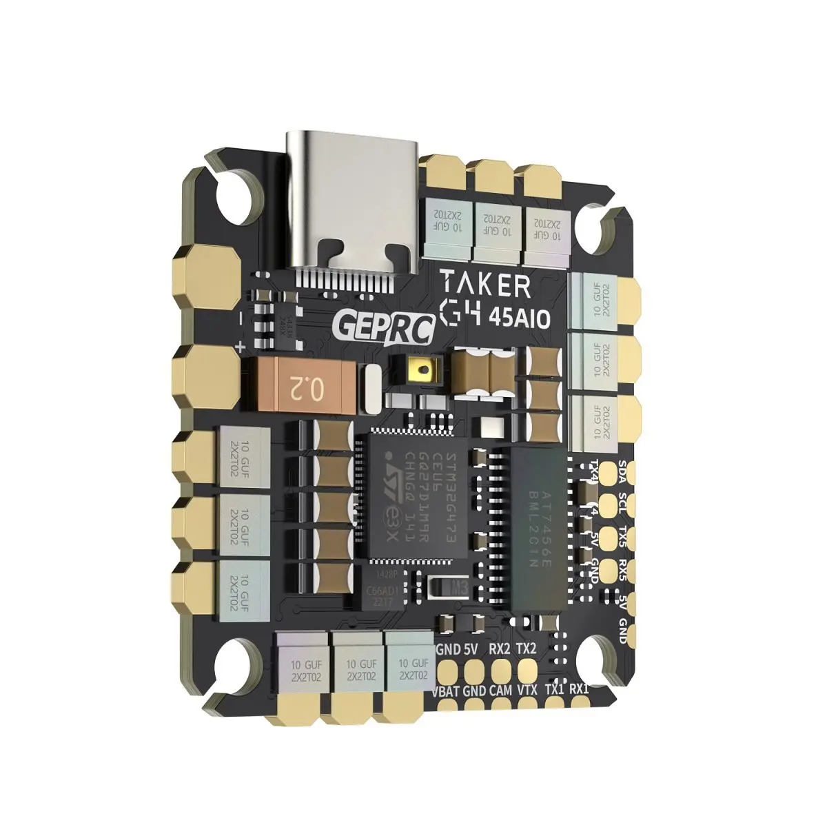 

New GEPRC TAKER G4 45A 8Bit AIO G473 Flight Controller 45A ESC 2-6S FPV Freestyle