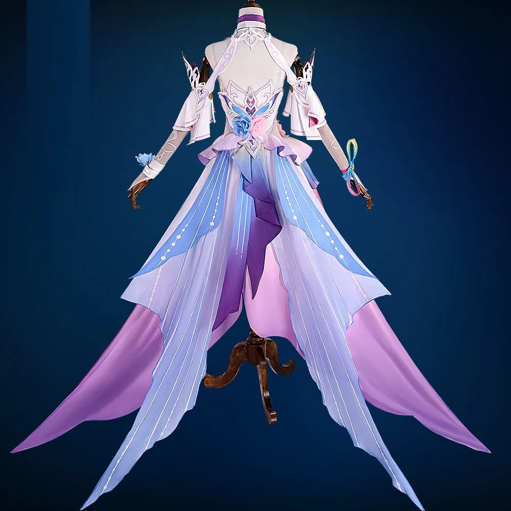 Spiel Honkai Star Rail Honkai Impact 3rd Cyrene Cosplay Kostüm Perücke Outfit NEUER Stil Cyrene Kleid Weihnachten Halloween Party Anzug