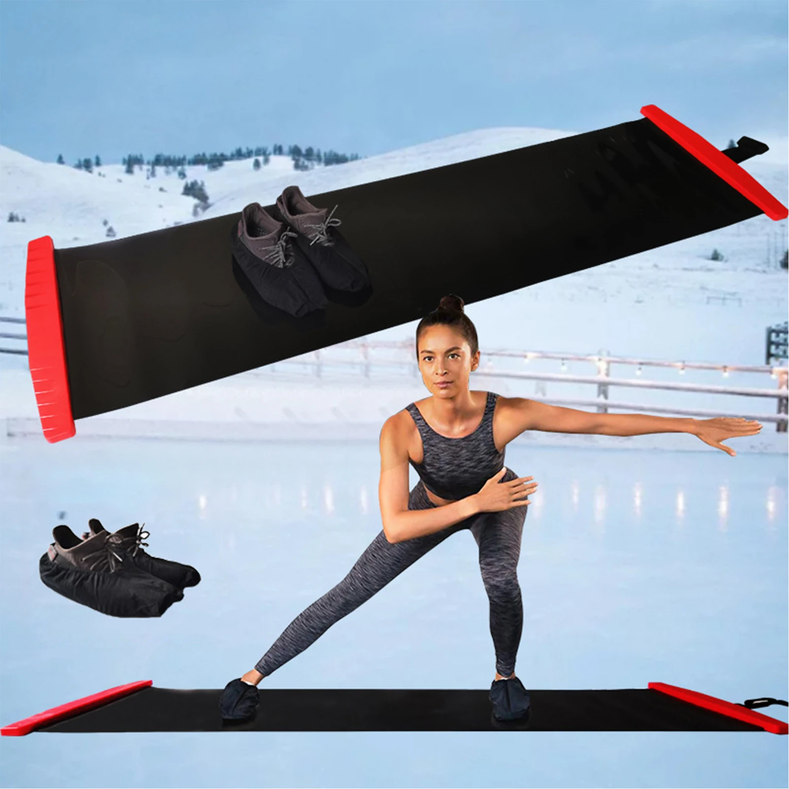 Hockey Training Slide Board Leg Core Training Fitness Board Fitness Workout Balance Exercise Skating Slide Board Balanc Trainer