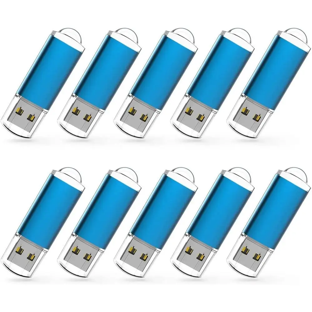 32GB USB 2.0 Flash Drive - Blue Bulk Memory Stick, Thumb Drive, Pen Drive