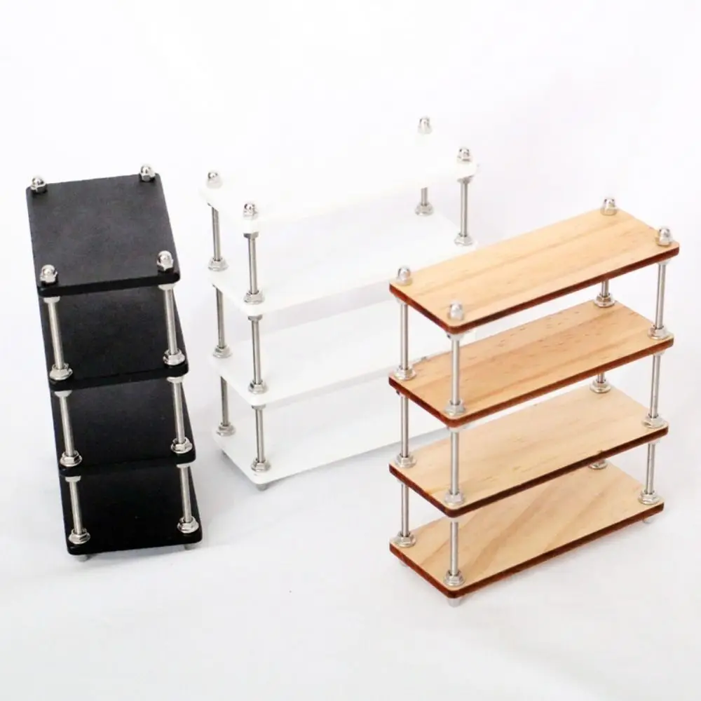 1:12 1:6 Dollhouse Storage Rack Miniature Dollhouse Furniture Display Cabinet Multi Layer Gift Bookshelf Decoration Accessories