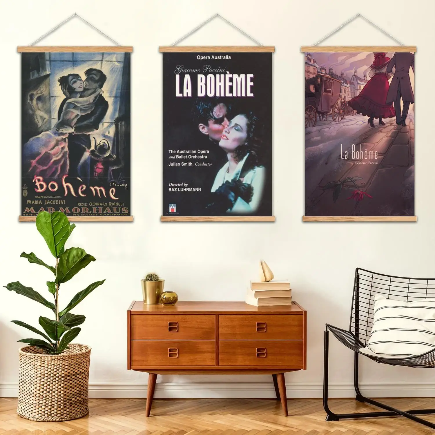 la boheme-pintura de pared enmarcada, póster artístico en lienzo e arte de pared, decoración moderna para dormitorio familiar, pintura decorativa
