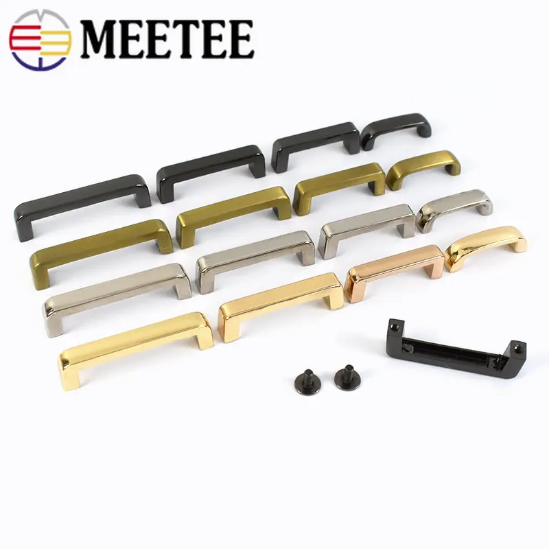 4/10pc Meetee Bag Bridge with Screw Metal Buckles for Purse Handbag Strap Connector Hardware Accessories DIY Leather Crafts H5-2