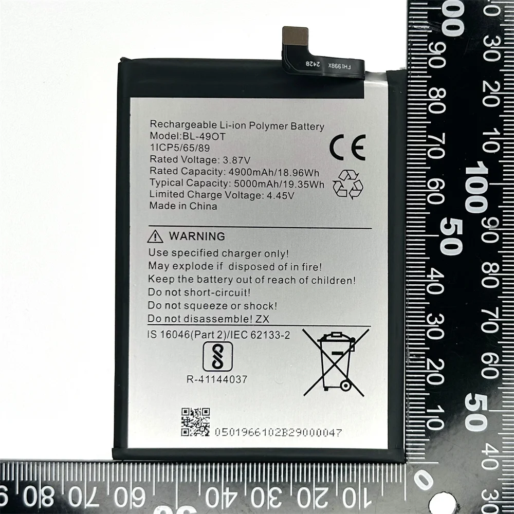 Genuine Battery BL-49OT for Tecno Camon 20, CK6, CK6n, Camon 20 Pro, CK7n, 3.87V 5000mAh Battery + Free Tools