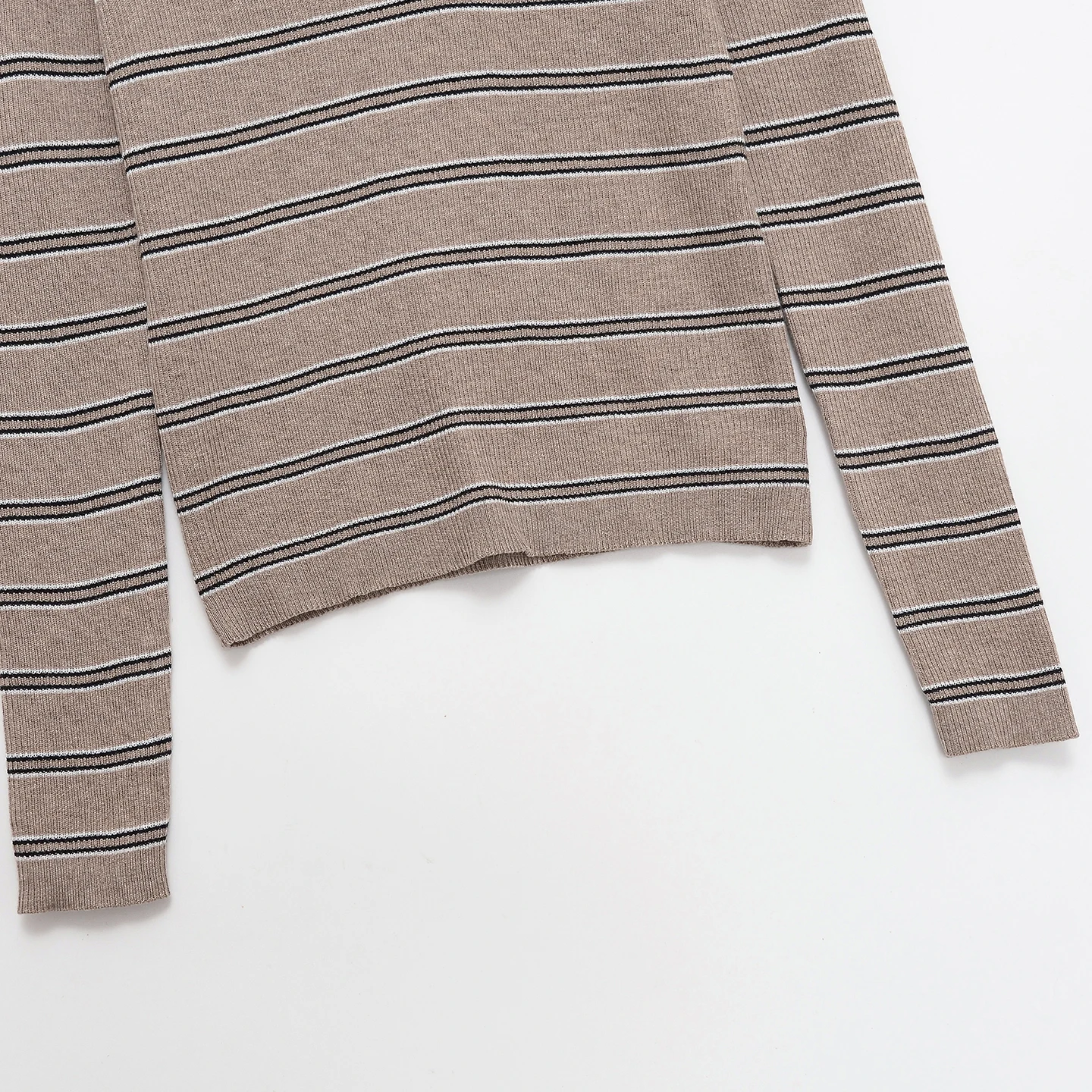 Faionable Gestreifter Kragen Strickwaren Damen SLE Personali Color Blo Pullover Herbst 2025, Neuankömmling Ele Sorgfältig