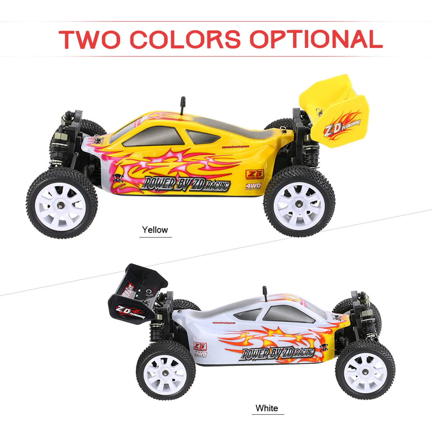 

ZD Racing 9102 10421-S 1/10 Remote Control Off Road Car 4WD RC Model Vehicle Splash Proof ESC RTR 1.2Inches Ground Clearance