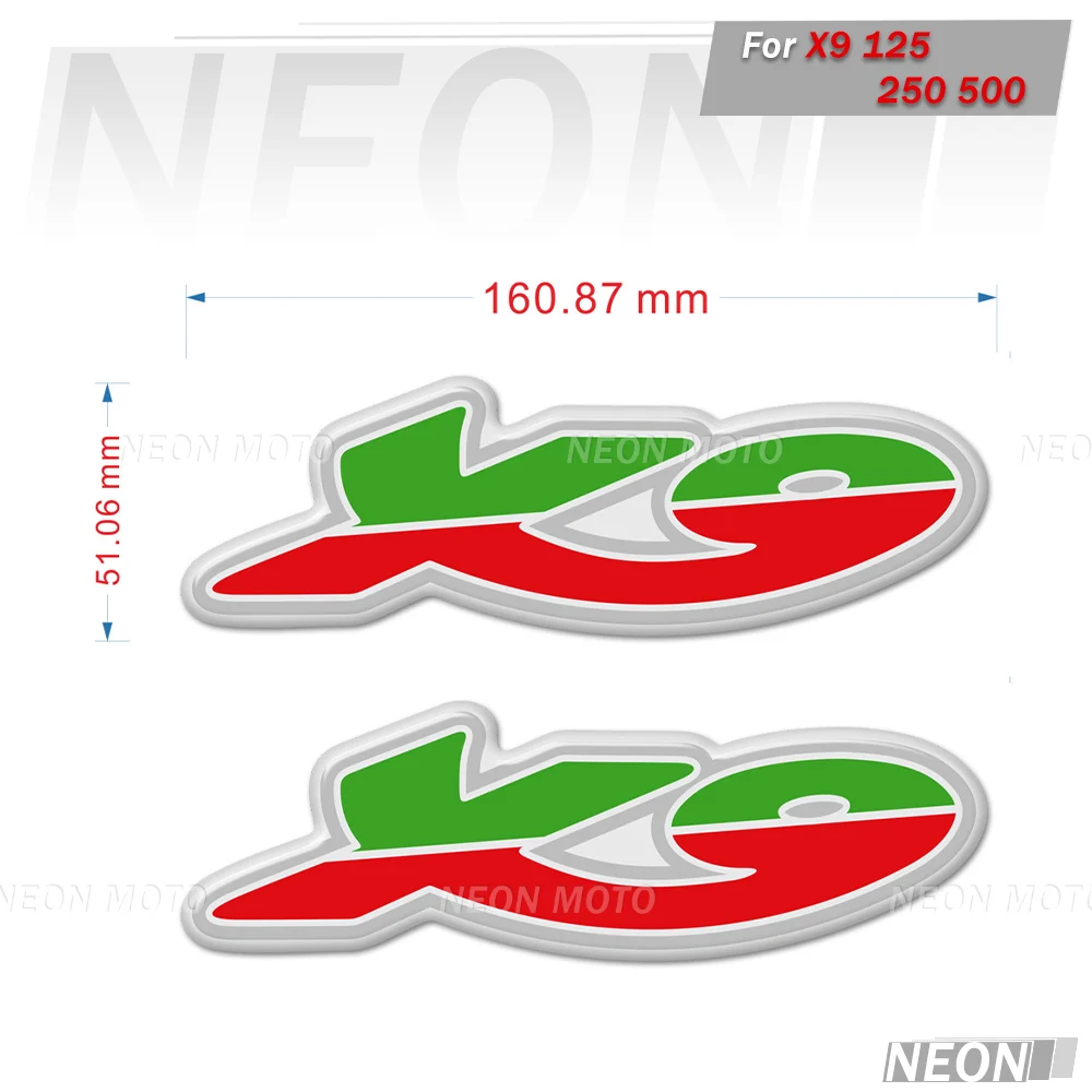 

Motorcycle Stickers For PIAGGIO X9 125 250 500 Moto Scooter 3D Emblems
