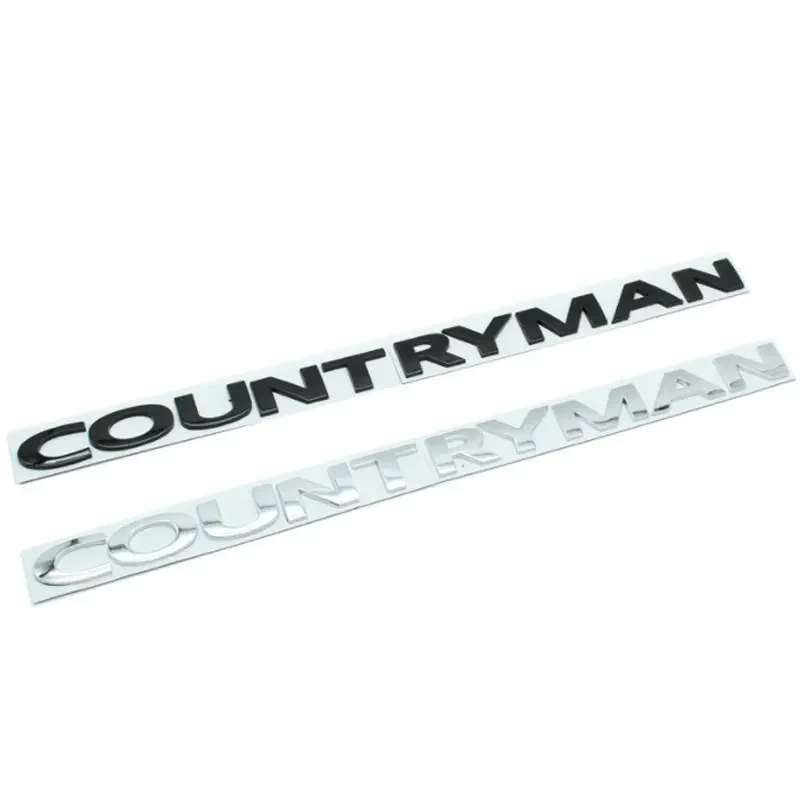 COUNTRYMAN Original Letter Logo Car Sticker for BMW Mini Modification Accessories Rear Tail Body Metal Universal Standard Decal