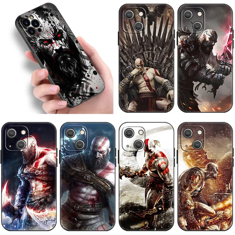 G-God of War Game Black Phone Case For Xiaomi Redmi Note 13 Pro 12 11E Pro Plus 11S 11T 10 Pro 10T 5G 10S Cartoon Cover