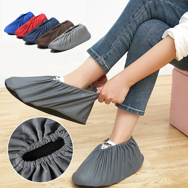 Thick Reusable Shoe Covers unisex Non-slip Washable Keep Floor Carpet Cleaning Household Shoes Protector Cover Shoes Covers hot