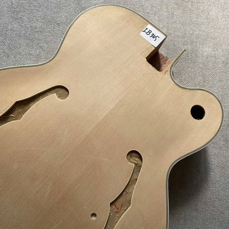 IB305 Original&Genuine EPI Jazz Electric Cutaway Guitar Body Hollow Body Double F-hole Unfinished Spruce With Maple