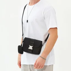 Men's Crossbody Phone Bag, Fashionable Workwear Style,lightweight Small Shoulder bags 2024 Street Fashion Youth Single Backpacks