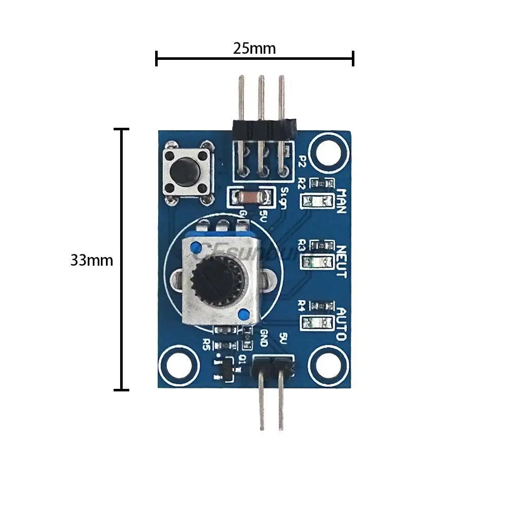 Servo Controller Steering Gear Tester Module 5V with Rotating Potentiometer Switch Three Control Modes SG90 MG995 MG996 MG90S