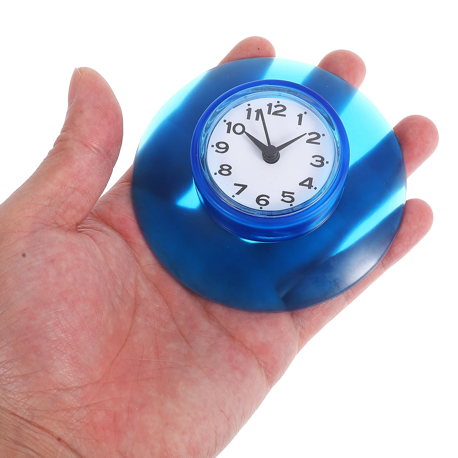 

Waterproof Silent Suction Cup Bathroom Clock Operated Shower Timer Wall Mounted Clock for Kitchen Toilet Mirror Pool